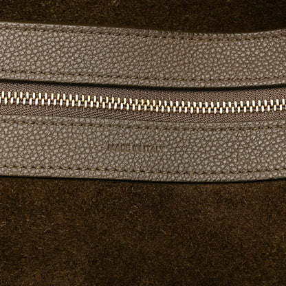 Celine Soft Grained Calfskin Small Belt Cabas Phantom  Taupe 7 of 16