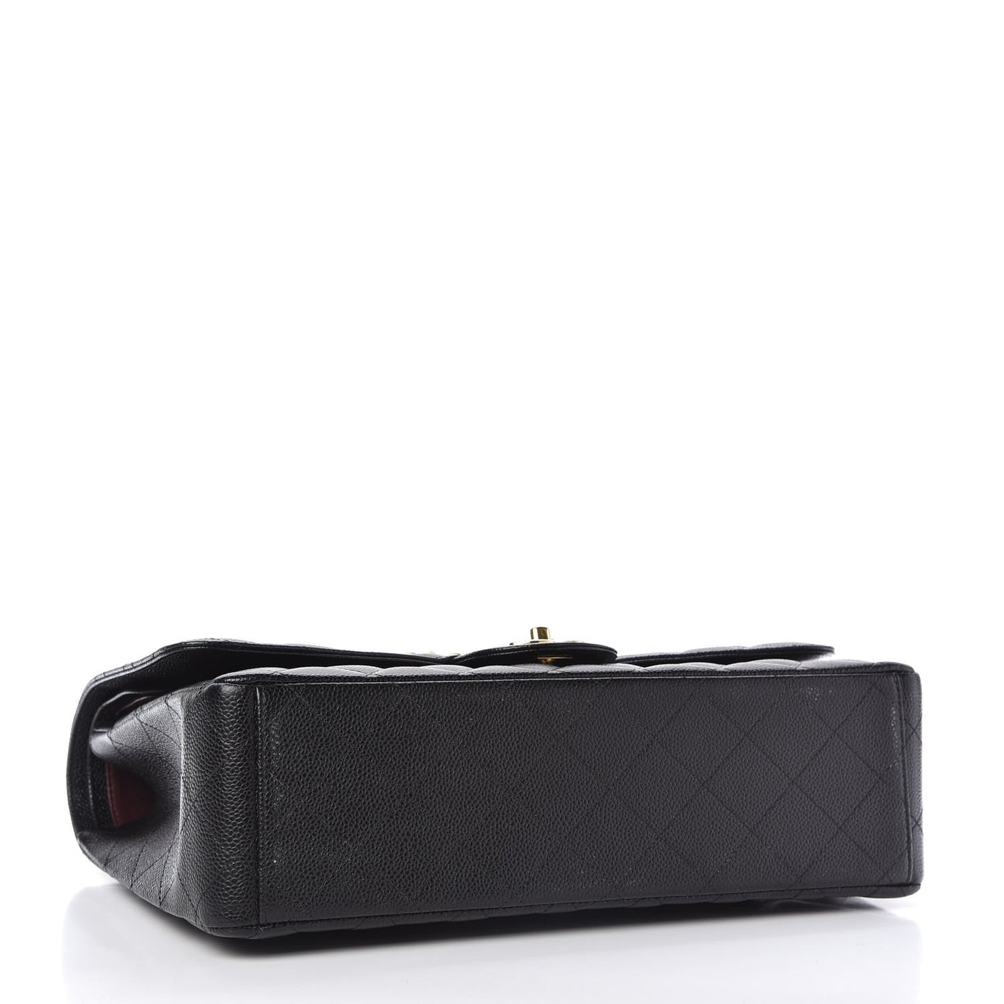 Caviar Quilted Maxi Double Flap Black