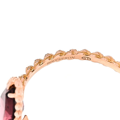 Boucheron 18K Rose Gold Rhodolite Small Serpent Boheme Ring 59 8.75 5 of 7