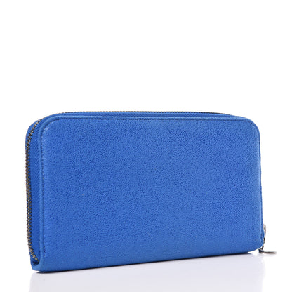 Stella McCartney Shaggy Deer Falabella Zip Around Wallet Blue 3 of 11