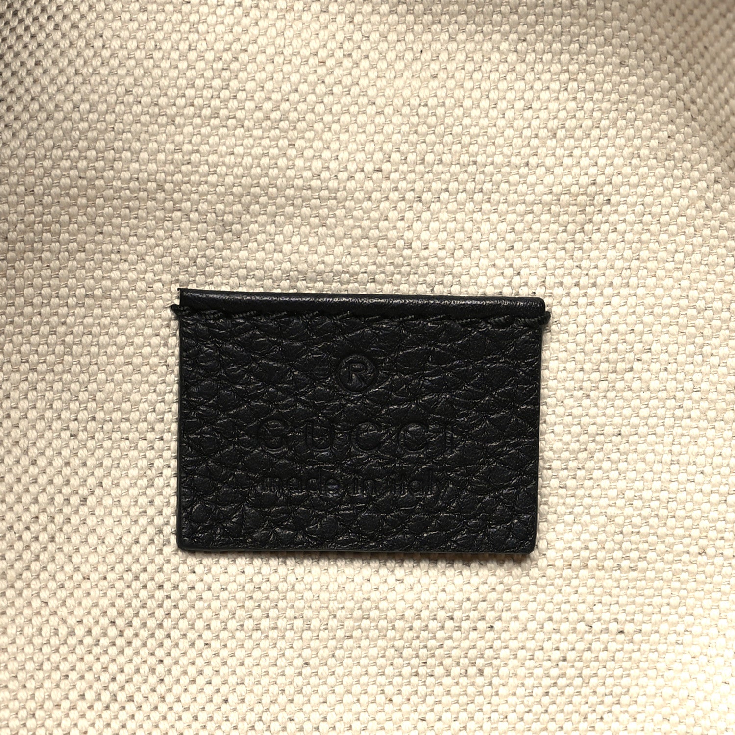 Gucci Grained Calfskin Logo Belt Bag Black 6 of 10