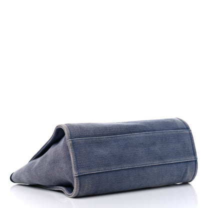 Chanel Canvas Small Deauville Tote Blue 4 of 11