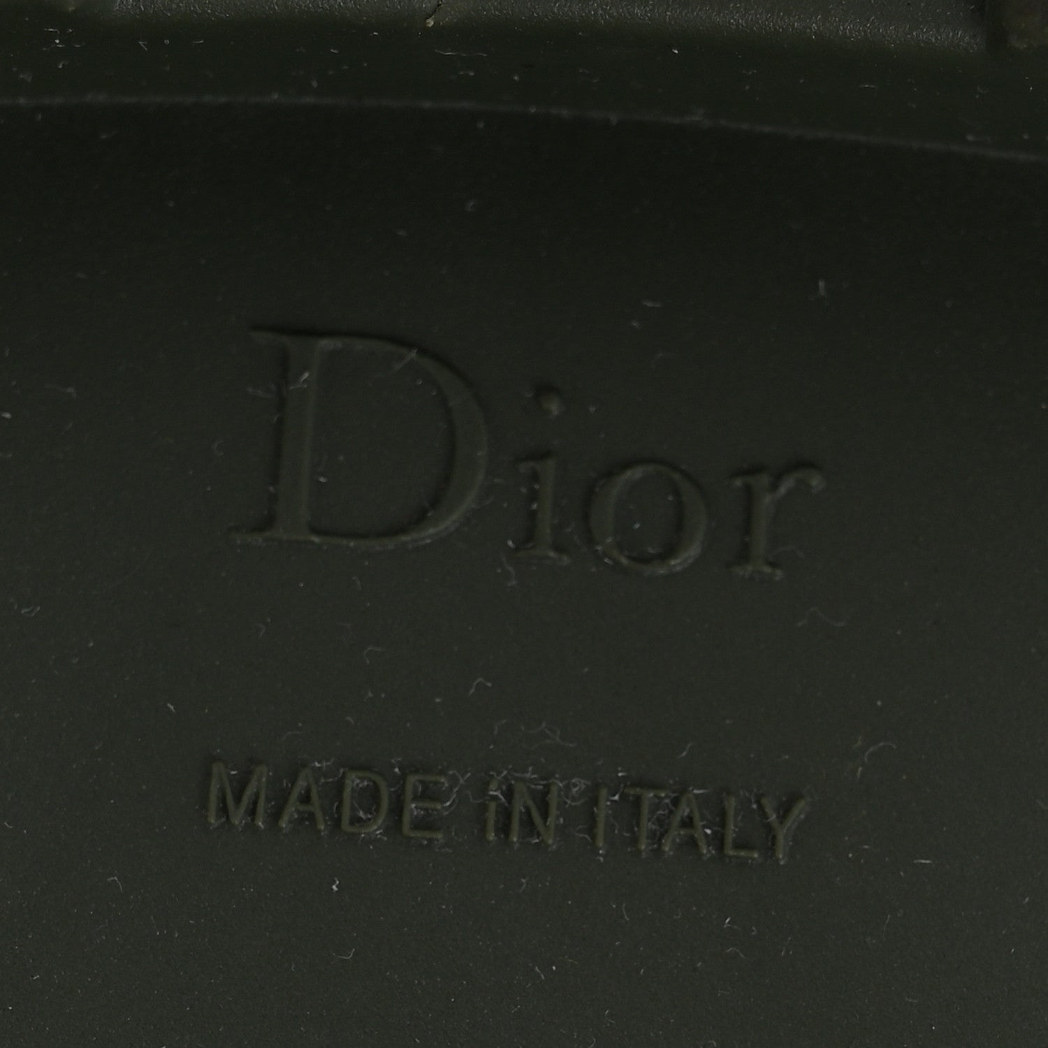 Christian Dior Rubber Diorunion Rain Boots 38 Black Military 7 of 9