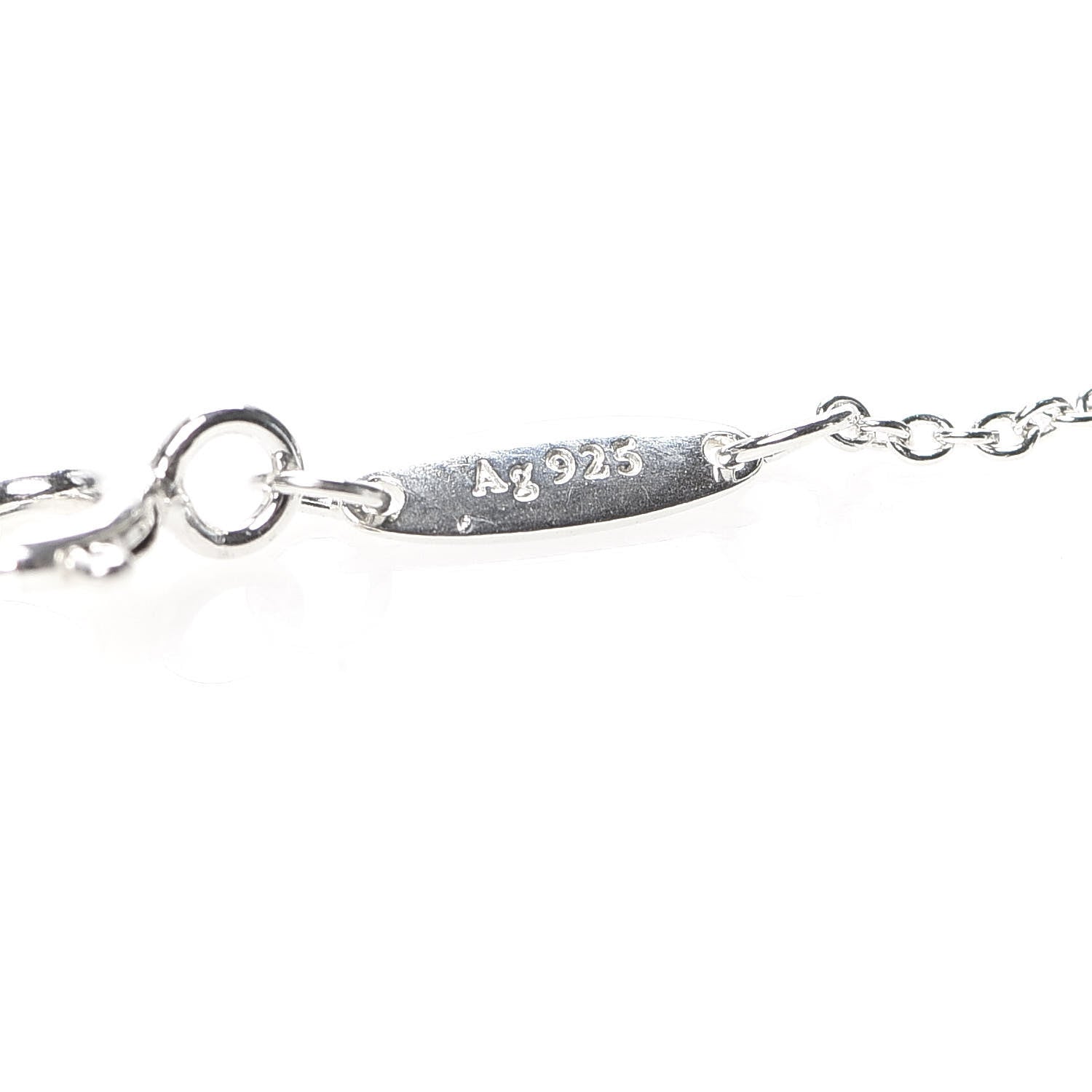Tiffany Sterling Silver Aquamarine Elsa Peretti Color By The Yard Bracelet 5 of 6