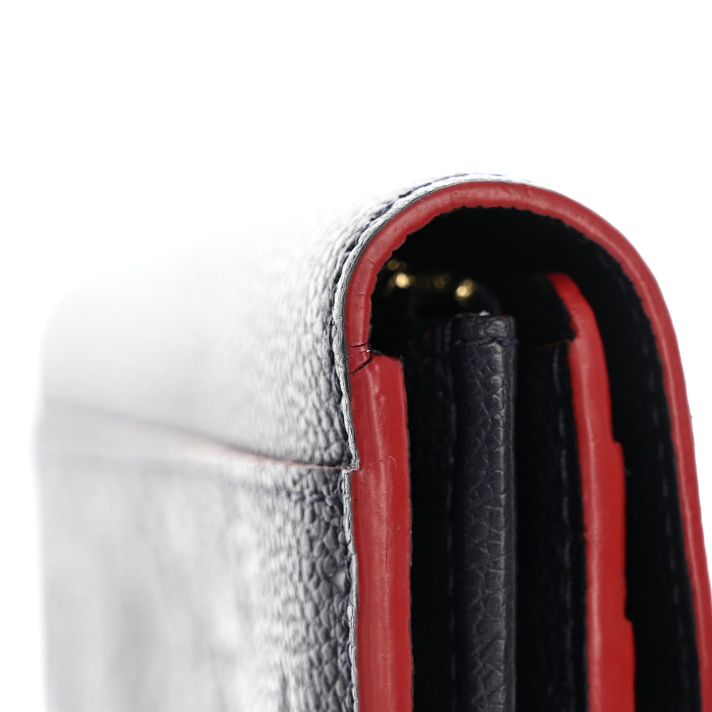 Empreinte Sarah Wallet NM Marine Rouge