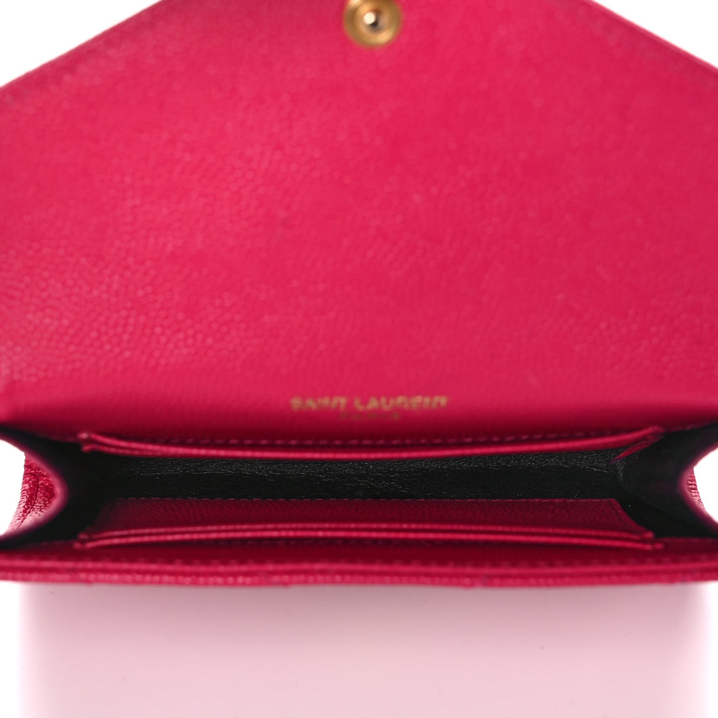 Grain De Poudre Matelasse Chevron Small Monogram Envelope Wallet Bubblegum