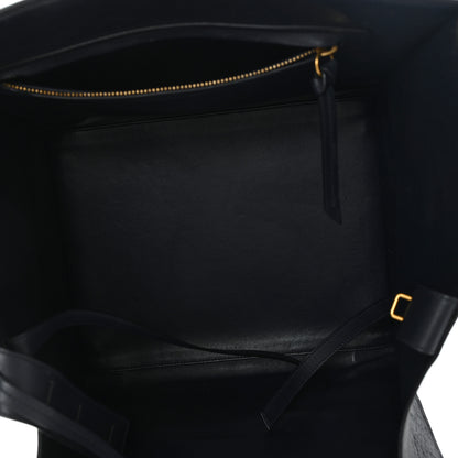 Celine Crocodile Embossed Nubuck Medium Phantom Luggage Navy Blue 5 of 9