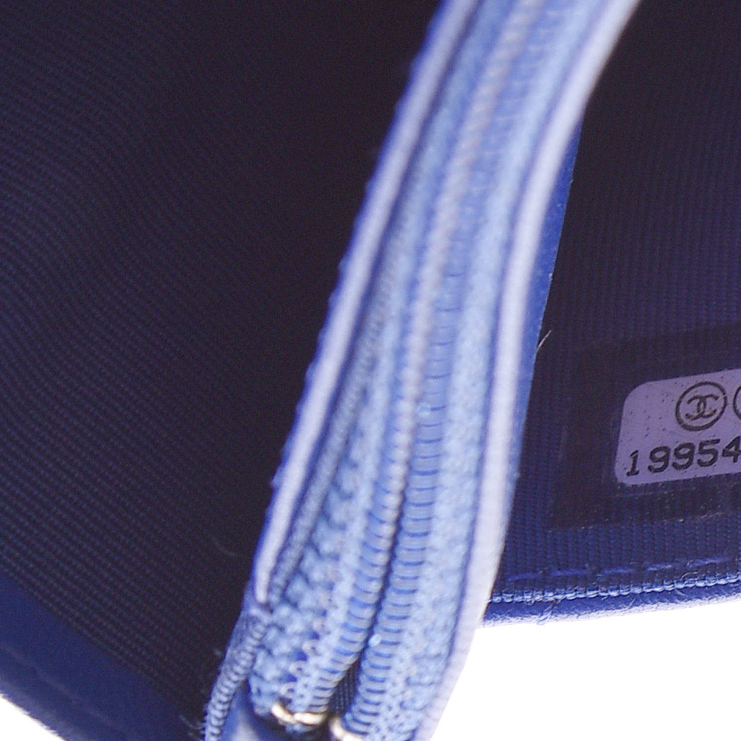Chanel Lambskin Quilted Wallet On Chain WOC Blue Fonce 8 of 13