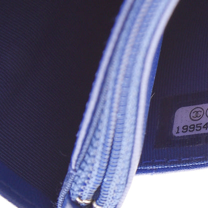 Chanel Lambskin Quilted Wallet On Chain WOC Blue Fonce 8 of 13
