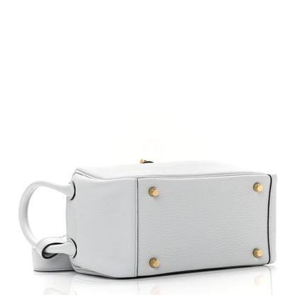 Hermes Taurillon Clemence Mini Lindy 20 Bleu Pale 4 of 11