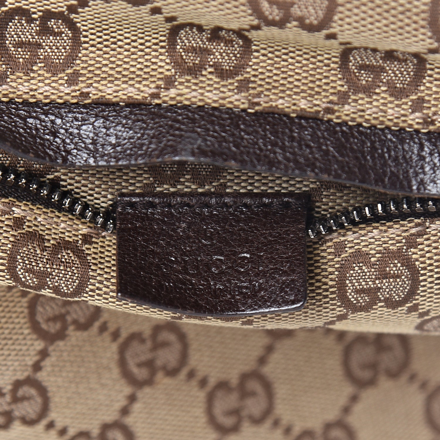 Gucci GG Monogram Double Pocket Belt Bag Dark Brown 7 of 10