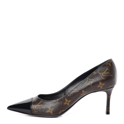 Louis Vuitton Monogram Cherie Pumps 38 Black 1 of 13