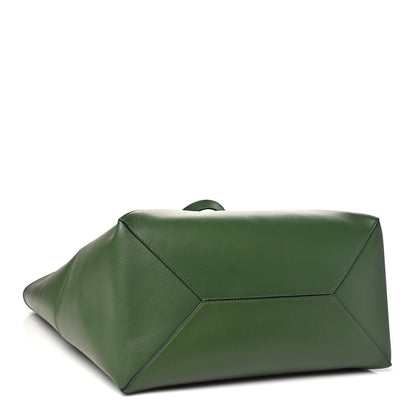 Loewe Shiny Calfskin Large Puzzle Fold Tote Hunter Green 4 of 9