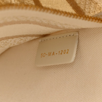 Christian Dior Canvas Embroidered Jardin D'Hiver Medium Lady D-Lite White Gold 7 of 14
