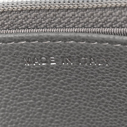 Chanel Grained Calfskin Quilted CC Box Wallet On Chain WOC Grey 7 of 11