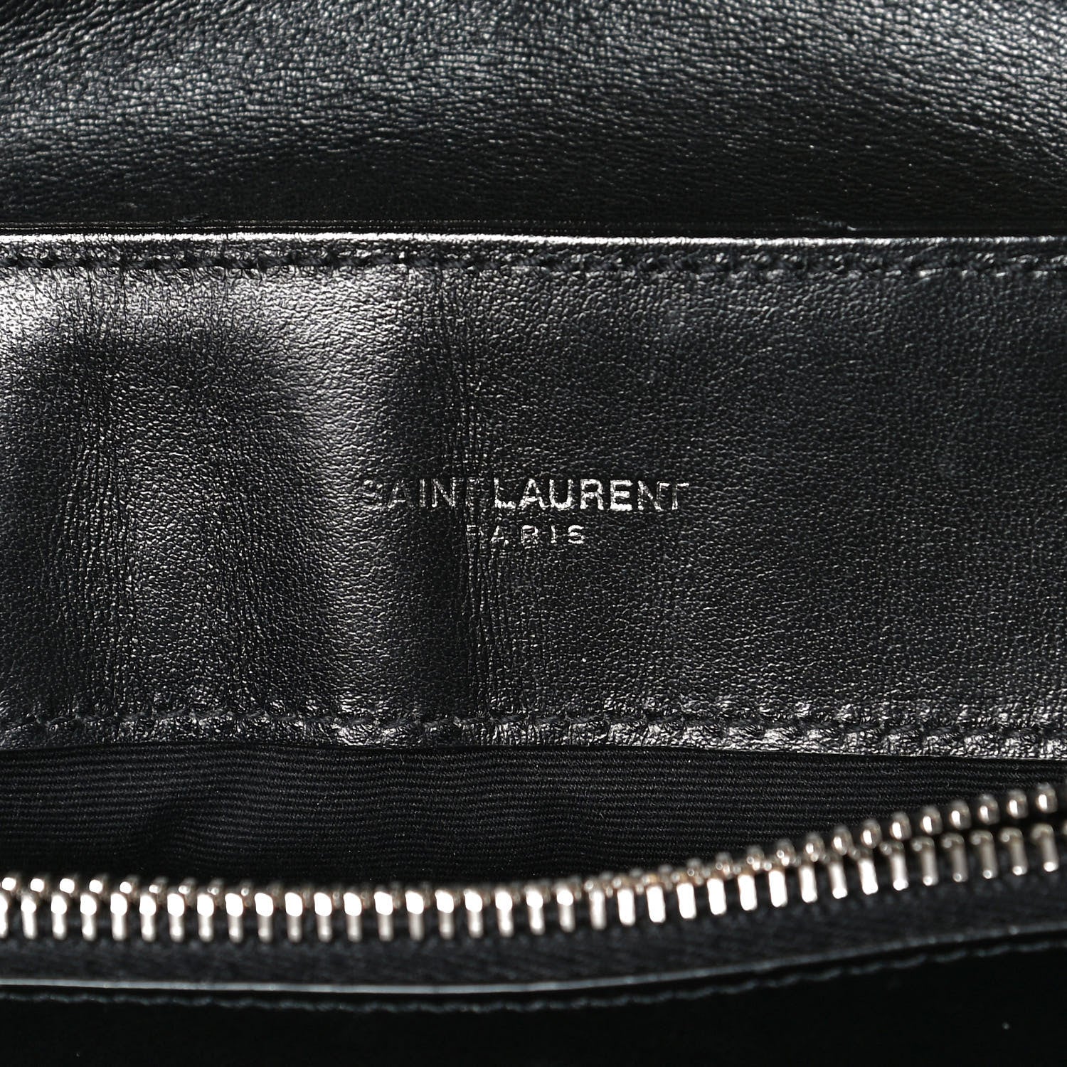 Saint Laurent Calfskin Y Quilted Monogram Medium Loulou Chain Satchel Black 6 of 12