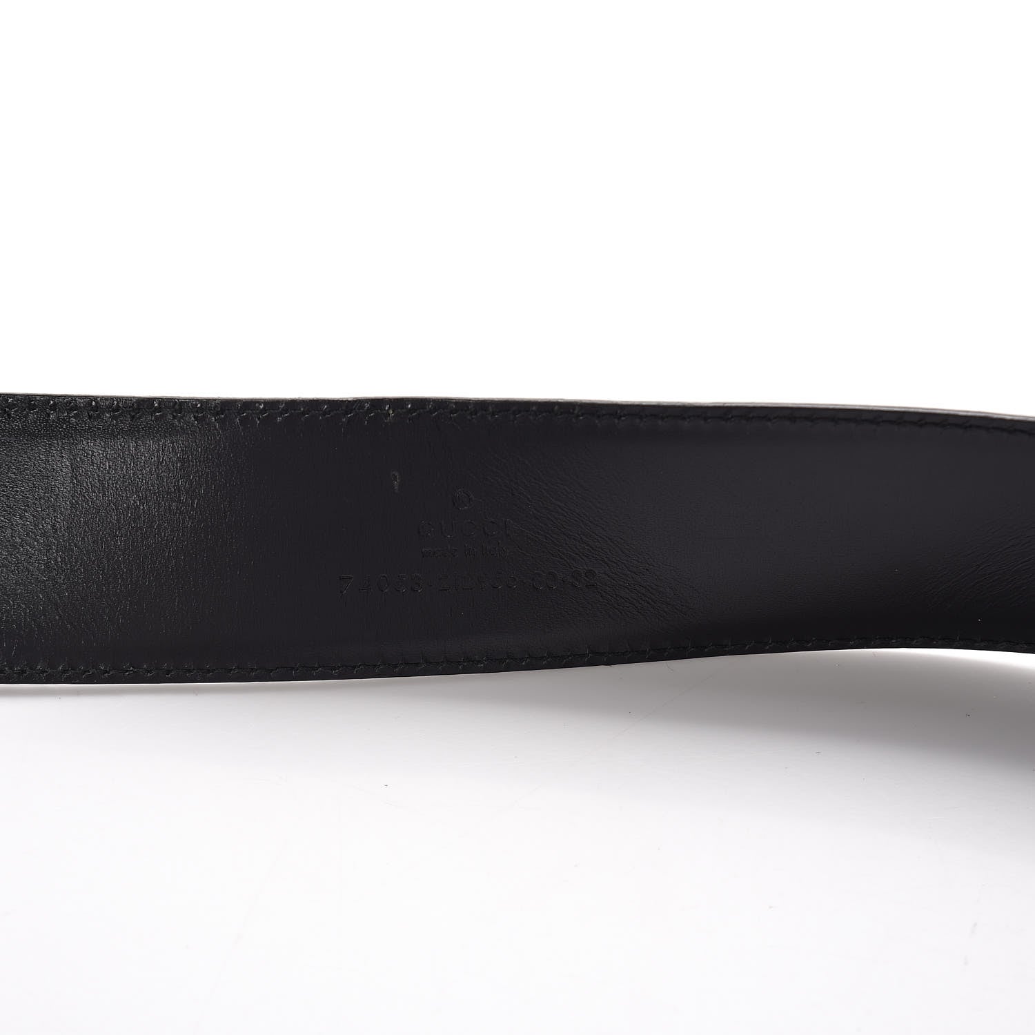 Gucci Calfskin Interlocking G Belt 80 32 Black 8 of 8