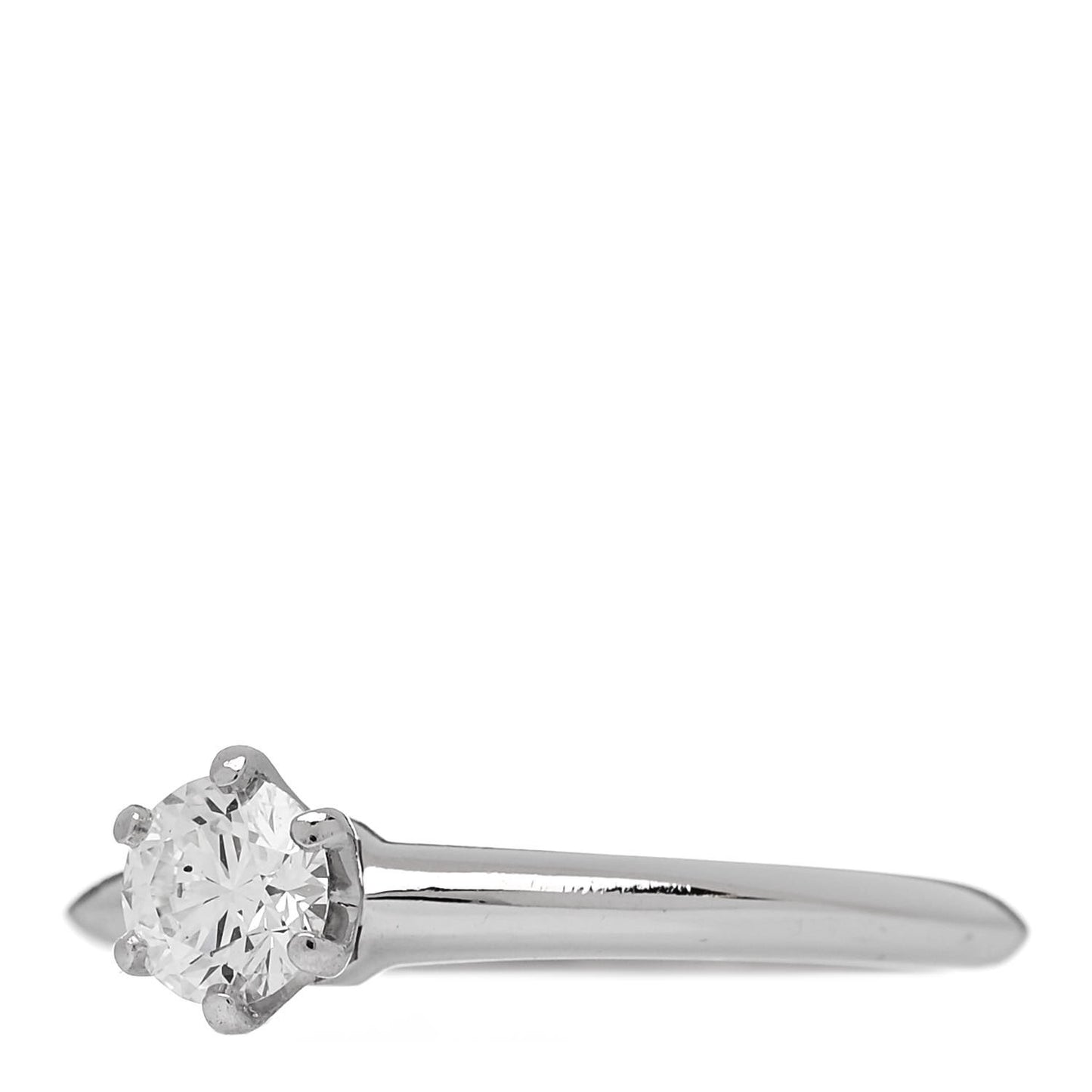 Platinum Diamond .40ct Solitaire Engagement Ring 52 6