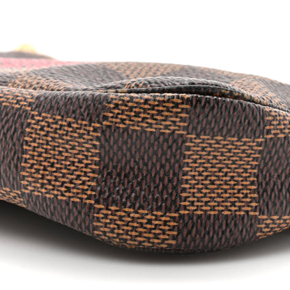 Louis Vuitton Damier Ebene Complice Trunks and Bags Mini Pochette Accessories Red 9 of 10