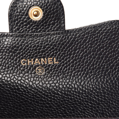 Chanel Caviar Quilted Flap Card Holder Black 6 of 9