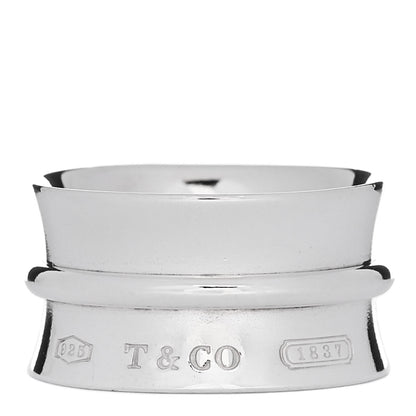 Tiffany Sterling Silver Wide 1837 Band Ring 54 7 1 of 4