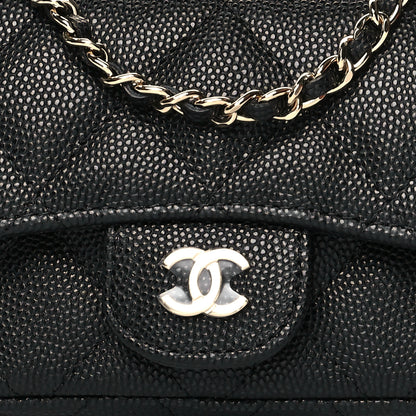 Chanel Caviar Quilted Mini Chain Belt Bag Black 8 of 10