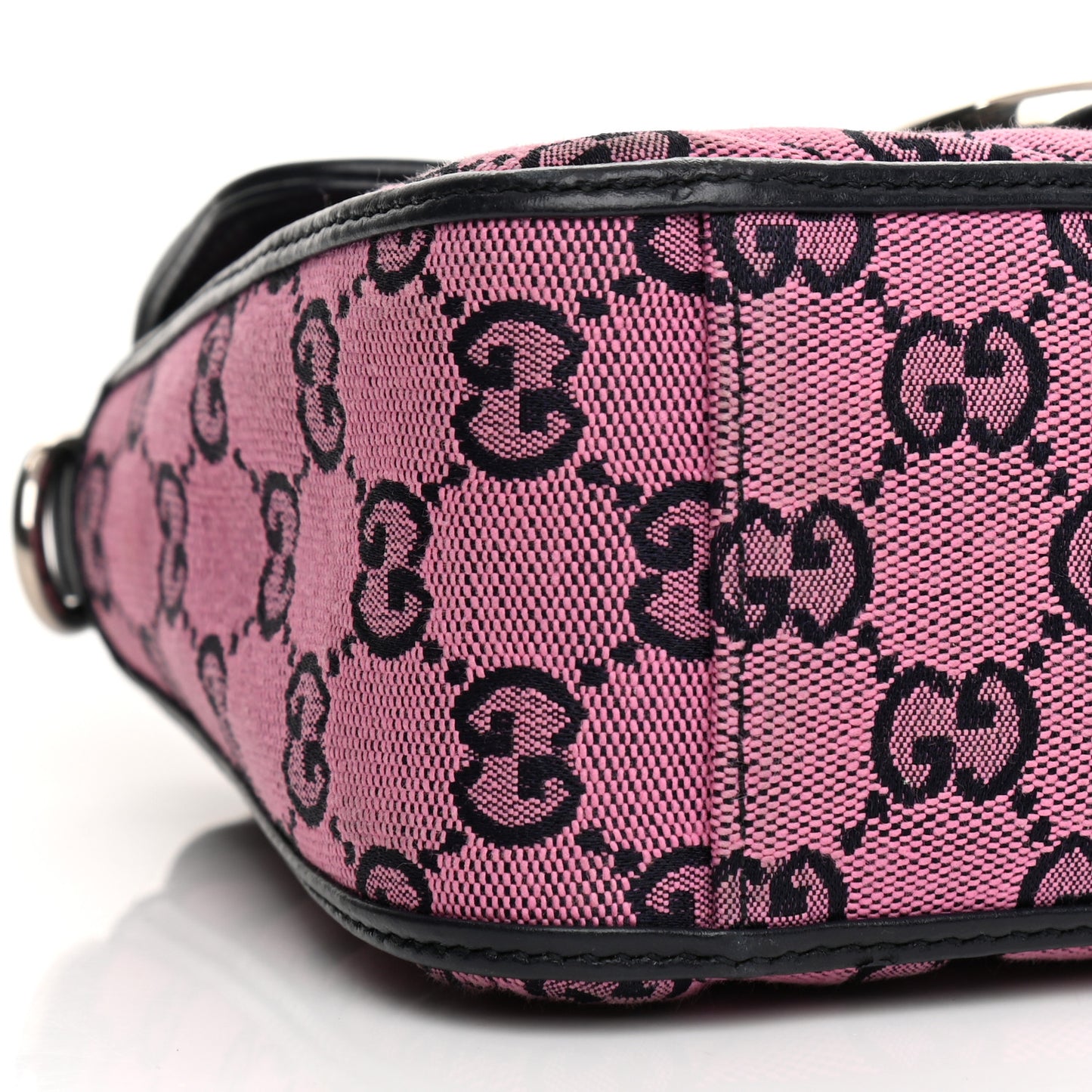 Monogram Multicolor Matelasse Diagonal Mini GG Marmont Top Handle Shoulder Bag Pink Blue