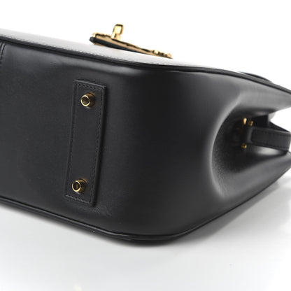 Versace Vitello Barocco Virtus Small Top Handle Shoulder Bag Black 7 of 9