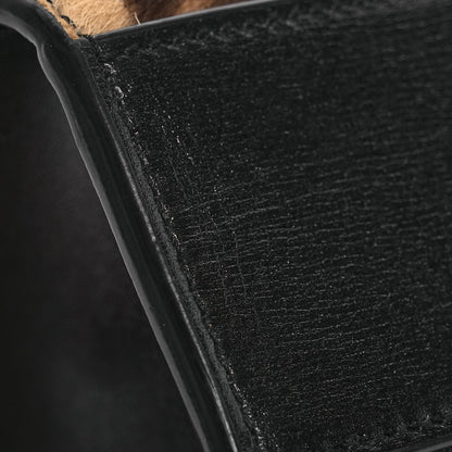 Saint Laurent Calfskin Pony Hair Leopard Print Manhattan Baguette Black 14 of 16
