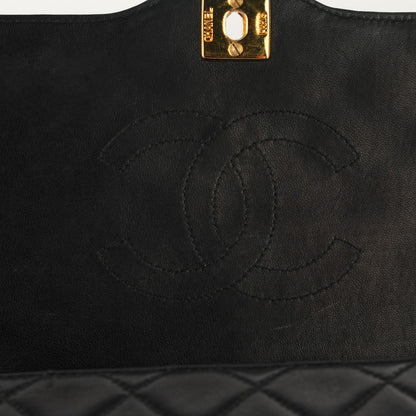 Chanel Lambskin Quilted Medium Single Flap Black 6 of 9