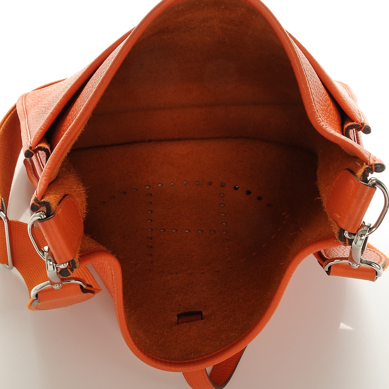 Hermes Taurillon Clemence Evelyne III PM Orange 6 of 7