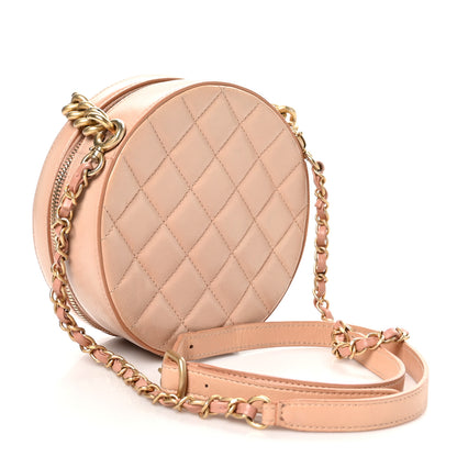 Chanel Glazed Calfskin Round As Earth Evening Bag Beige 3 of 10