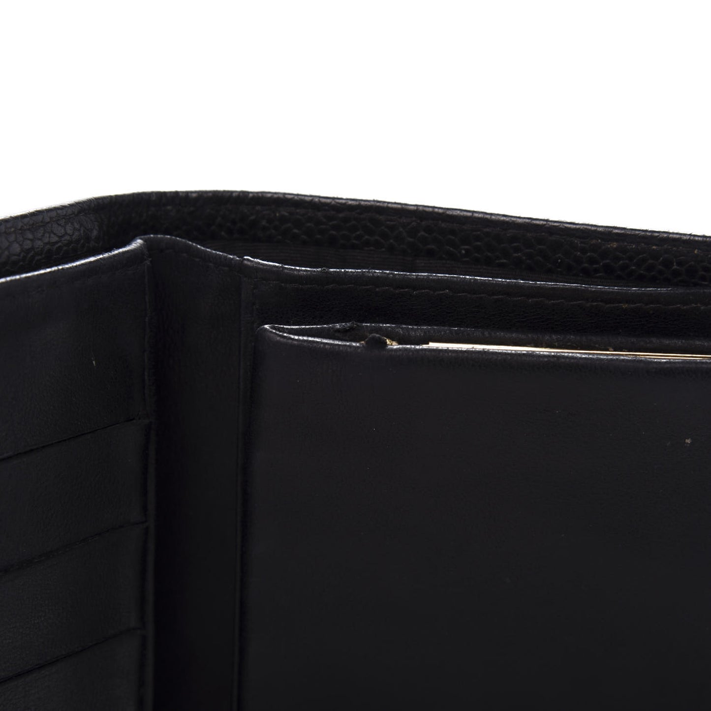 Caviar Timeless CC French Wallet Black