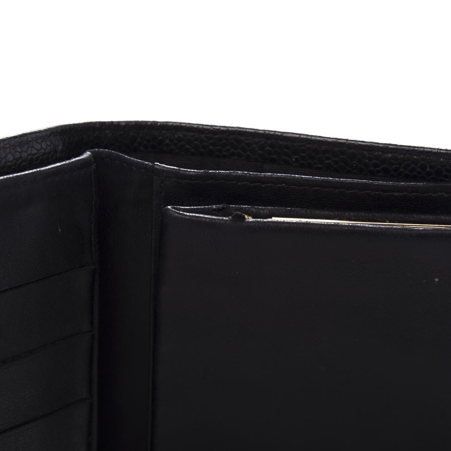 Chanel Caviar Timeless CC French Wallet Black 10 of 13