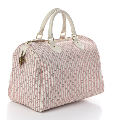 Louis Vuitton Mini Lin Croisette Speedy 30 Rouge 3 of 8