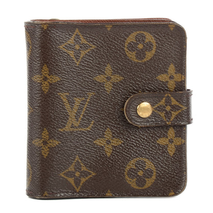 Louis Vuitton Monogram Compact Zippe Zipped Wallet 1 of 7