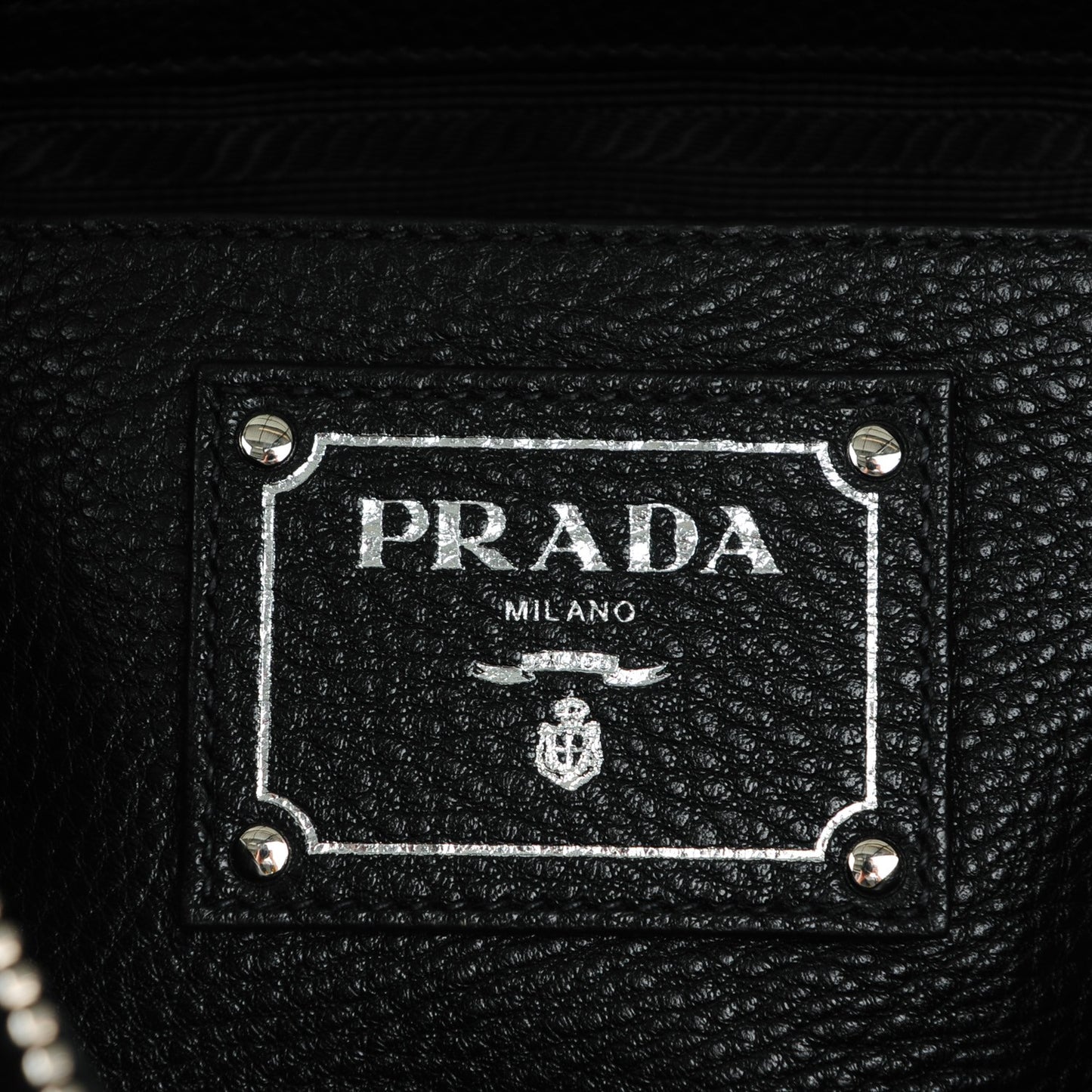 Vitello Phenix Shopping Satchel Black