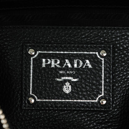 Prada Vitello Phenix Shopping Satchel Black 6 of 8