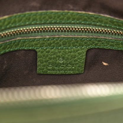 Gucci Calfskin Bamboo Anita Top Handle Bag Green 6 of 15