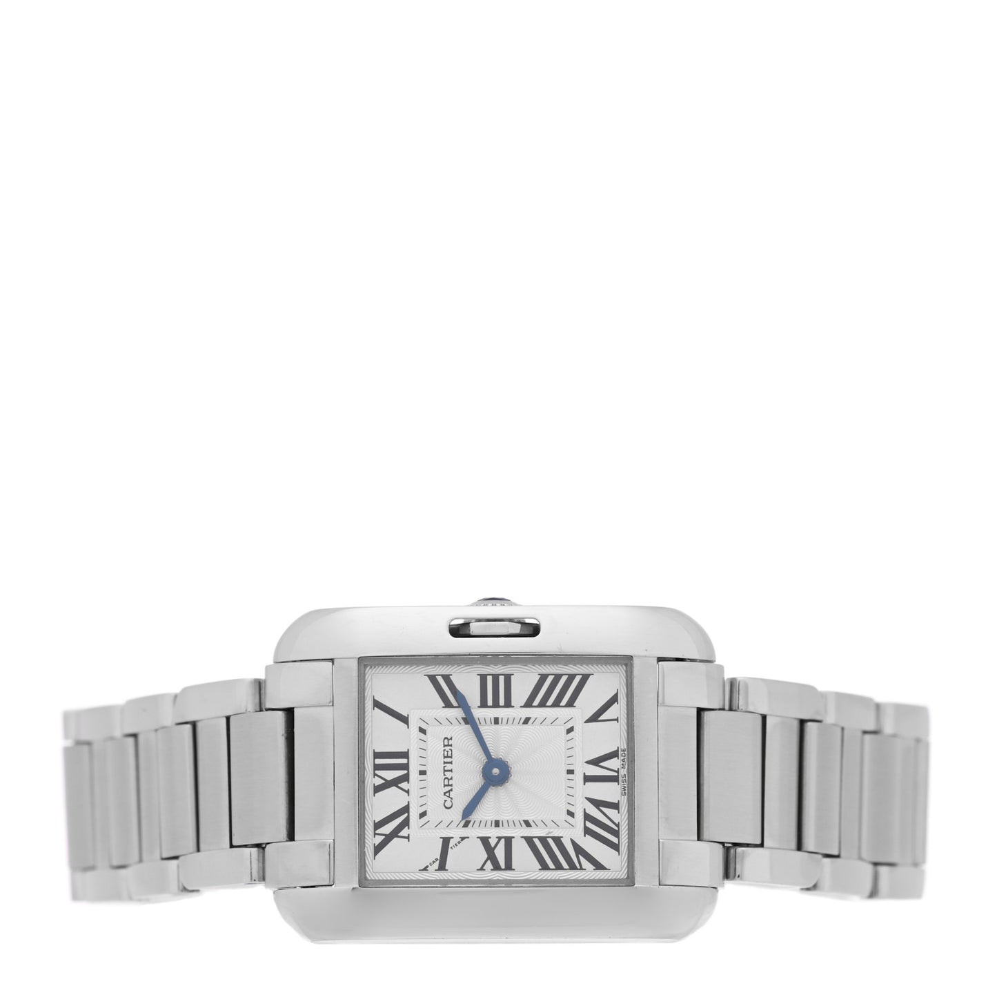 Stainless Steel 23mm Tank Anglaise Quartz Watch