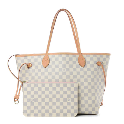 Louis Vuitton Damier Azur Neo Neverfull MM Rose Ballerine 1 of 11
