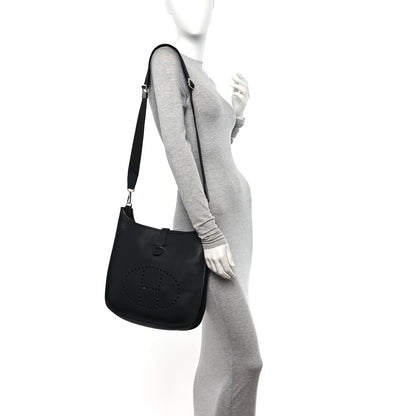 Hermes Taurillon Clemence Evelyne III GM Black 2 of 11