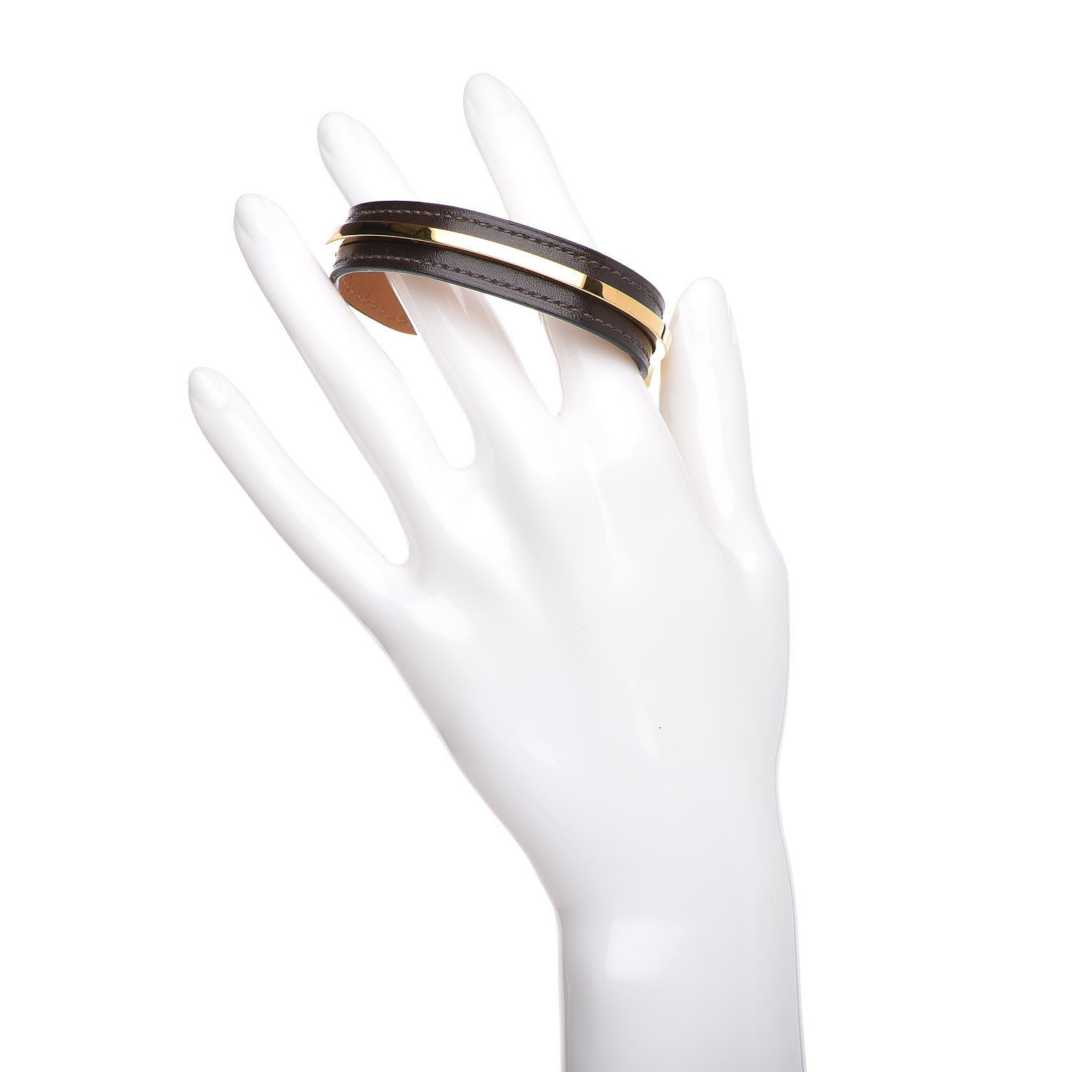 Hermes Box Binome Cuff M Chocolate 2 of 9