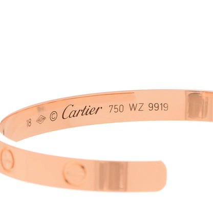 Cartier 18K Pink Gold LOVE Cuff Bracelet 18 4 of 4