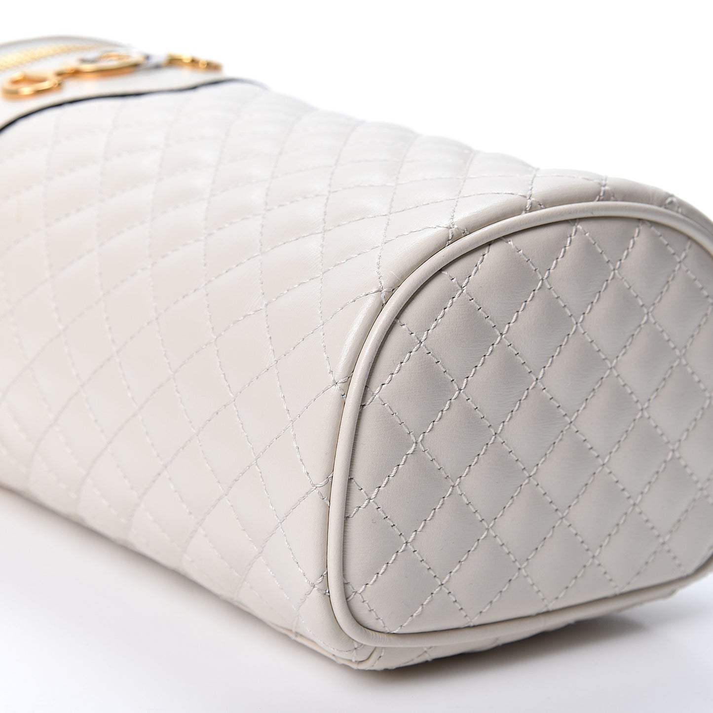 Calfskin Trapuntata Zumi Belt Bag Off White