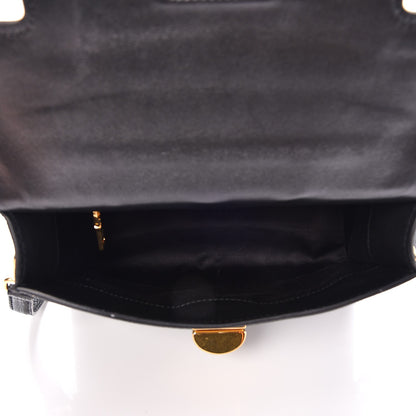 Miu Miu Goatskin Madras Click Top Handle Nero Black 6 of 8
