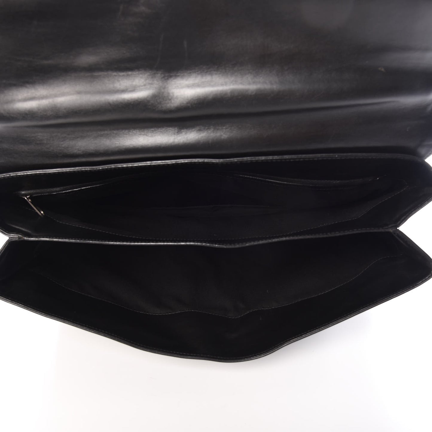 Calfskin Intrecciato Briefcase Black