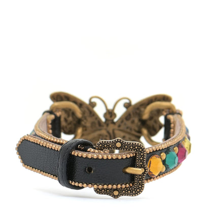 Gucci Calfskin Crystal Butterfly Bracelet Multicolor 3 of 6