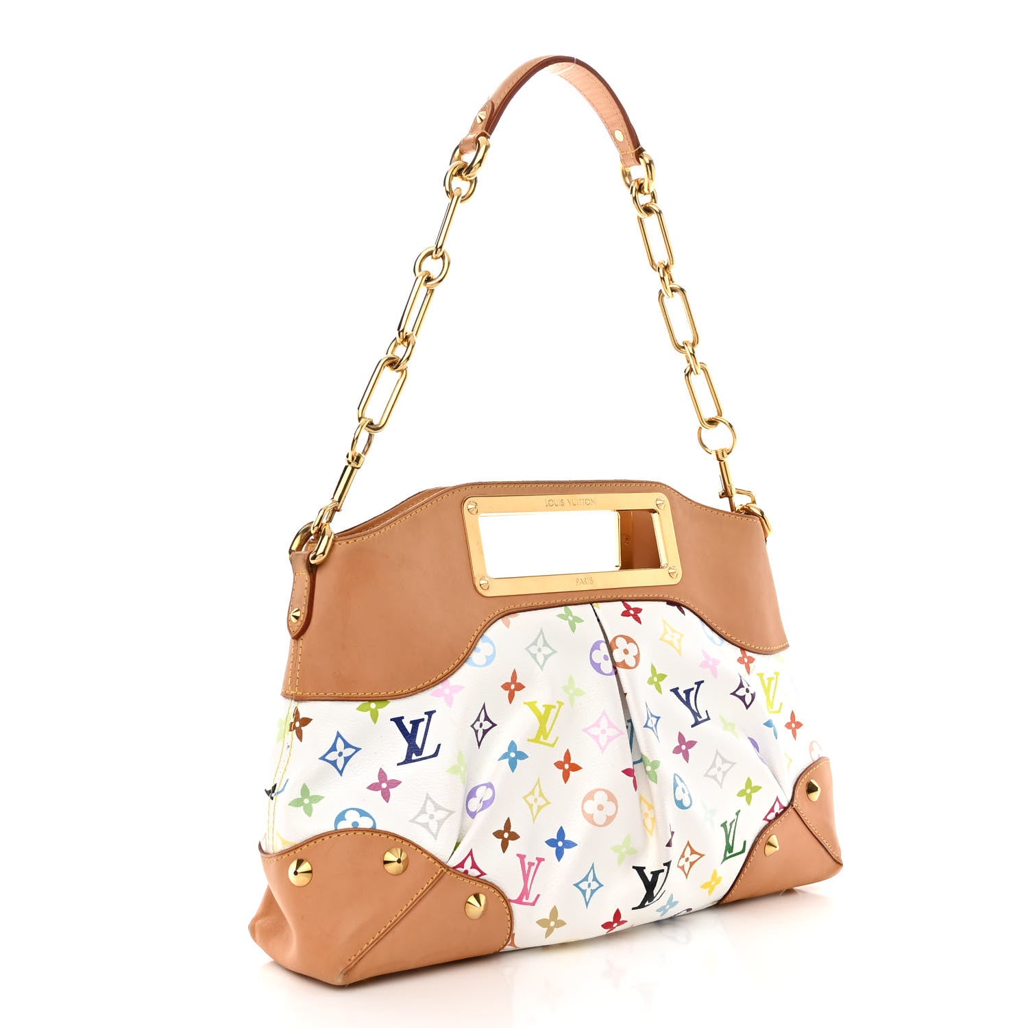 Louis Vuitton Monogram Multicolor Judy MM White 3 of 14