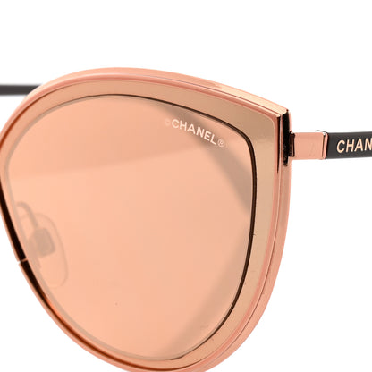 Chanel Metal Cat Eye Sunglasses 4222 Pink Gold 7 of 8